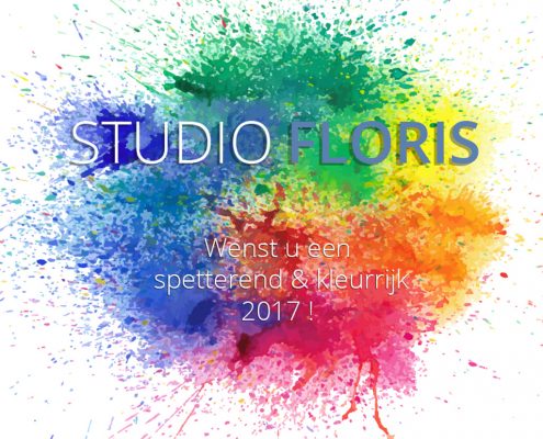 Studio FLORIS wenst u een spetterend kleurrijk 2017